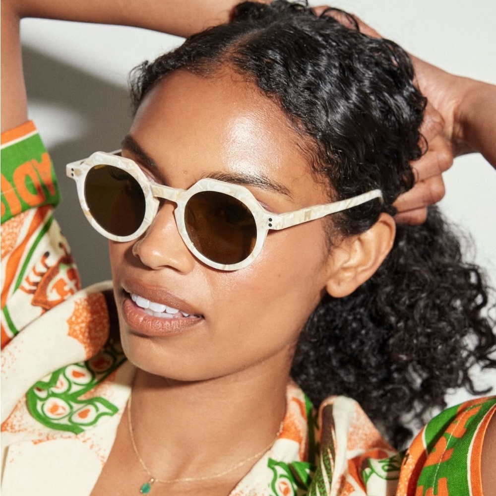 Sardine x Freda Salvador Géorgie Olive Twist Sunglasses